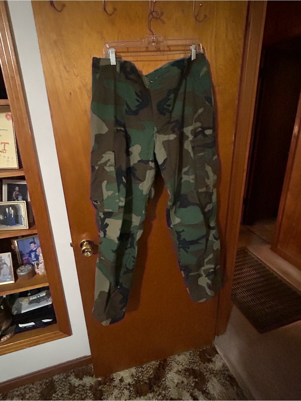 Men's Camouflage Cargo Pants 38x31 - Olive Camo